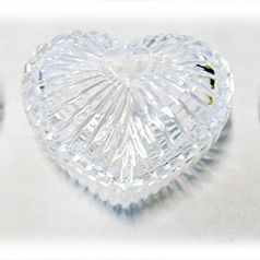 Clear Heart Shape Box  6pcs