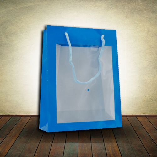 Window Gift Bag  Blue