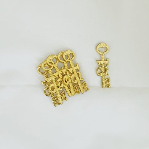 21st Plastic Key Gold 6 pcs  K7