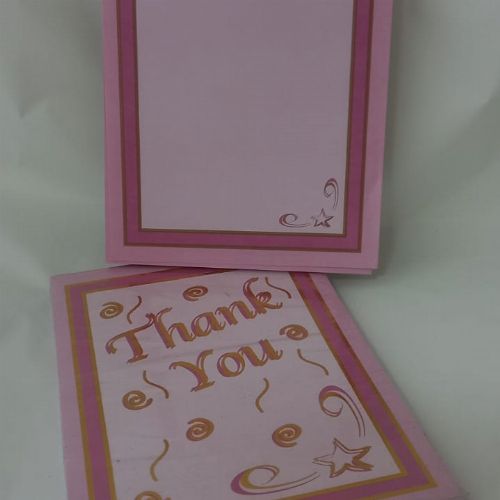 WRITTING INVITES PACK OF 3 PADS PINK/DPINK