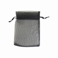 Organza Bag Small (Pack of 6 PCS) BLACK