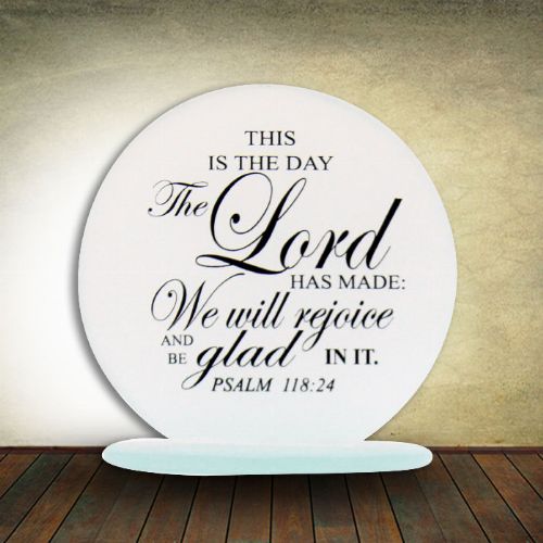 Round Glass Plaque - I can do all things