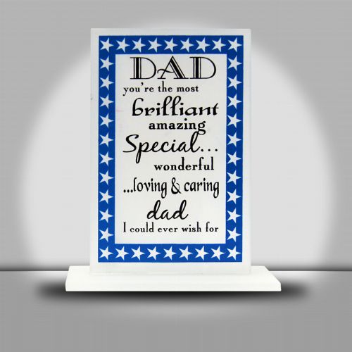 DAD Frosted Glass Plaque
