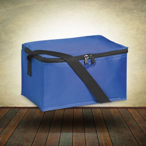 6 Pack Cooler with Front Pouch - Royal Blue