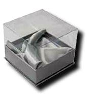 SML DISPLAY BOX 6 Plain Silver