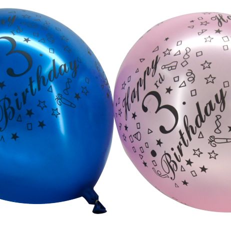 AGE Balloons 12 pcs  3year