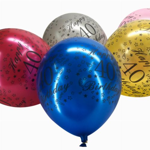 AGE Balloons 12 pcs  40years