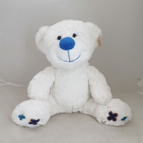 TEDDY WHITE WITH BLUE