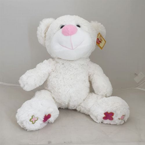 TEDDY WHITE WITH PINK