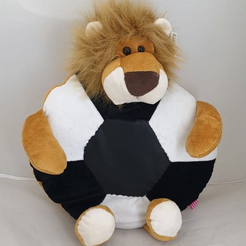 PLUSH SOCCER LION 