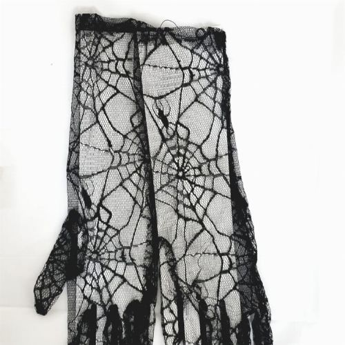 HALLOWEEN ARM GLOVE SPIDER NET