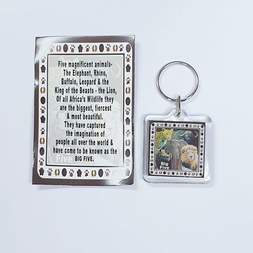 BIG 5 KEYRING BROWN BORDER