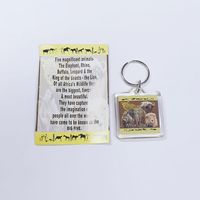 Big 5 Keyring Yellow Border