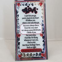 GLASS PLAQUE LOVE