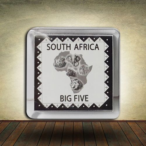 South Africa Map - Fridge Magnet (Big 5)