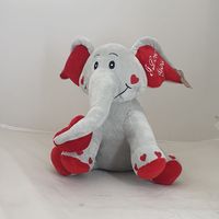 ELEPHANT GREY WITH RED HEART 