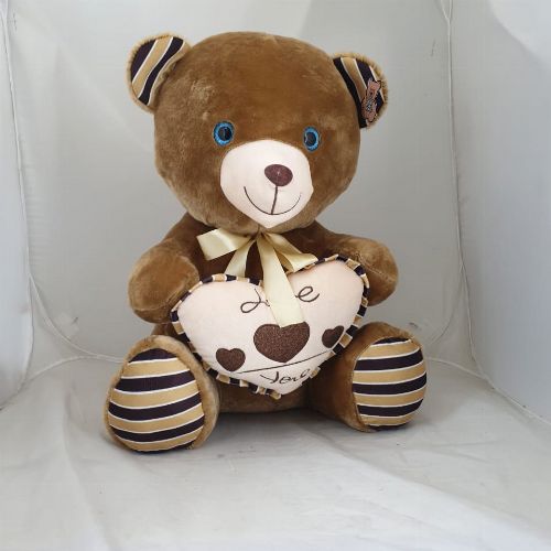 TEDDY BROWN WITH BEIGE HEART 21