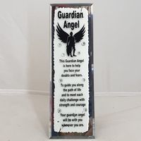 GLASS PLAQUE ANGEL