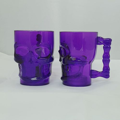 HALLOWEEN BEER GLASS PURPLE EACH