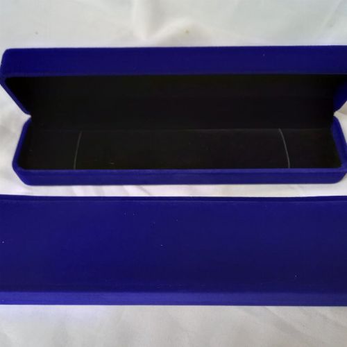 VELVET BRACELET BOX R/BLUE