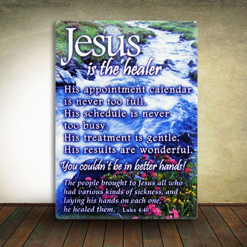 Ceramic Plaque - Jesus is the healer