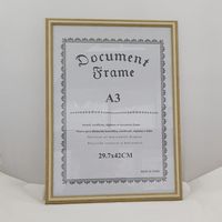 A3 PHOTO FRAME LIGHT BROWN/CREAM