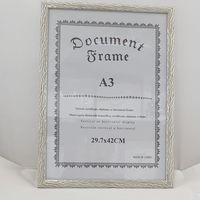 A3 PHOTO FRAME WHITE/SILVER DESIGN