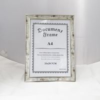 A4 PHOTO FRAME WHITE/GOLD