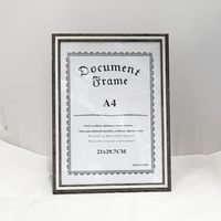 A4 PHOTO FRAME DARK BROWN/IVORY