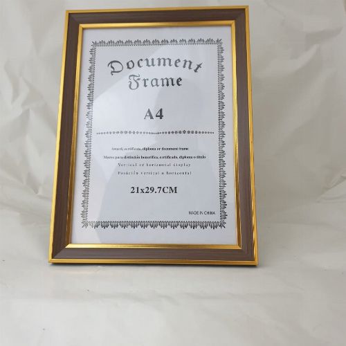 A4 PHOTO FRAME GOLD/BROWN