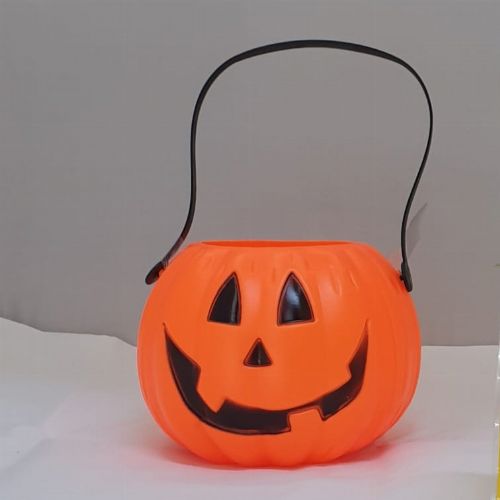 HALLOWEEN ROUND PUMPKIN BUCKET ORANGE