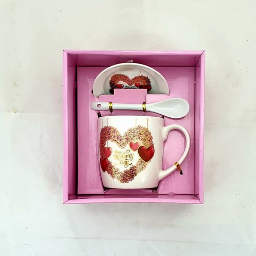 GIFT PACK MOM MUG W/SAUCER & SPOON