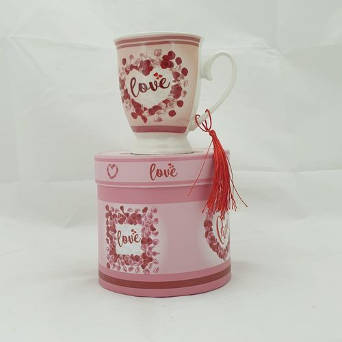 GIFT PACK LOVE MUG IN ROUND GIFT BOX 