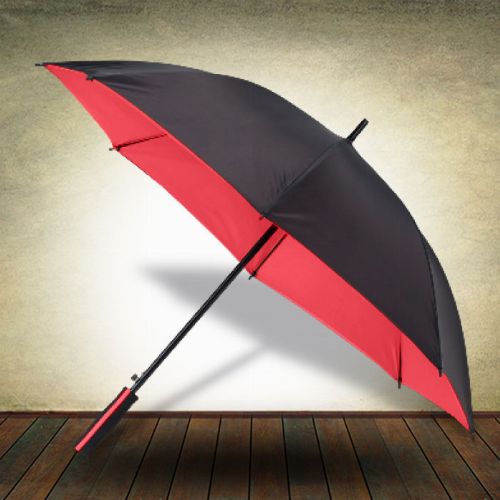 Two Tone Rim Umbrella - Red