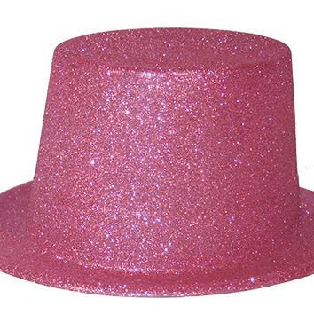 PARTY HAT C/PINK GLITTER