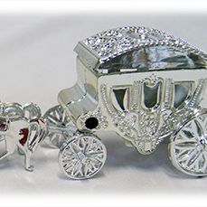 Wedding Carriage Silver  Each