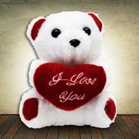 12cm Teddy with Heart - Small