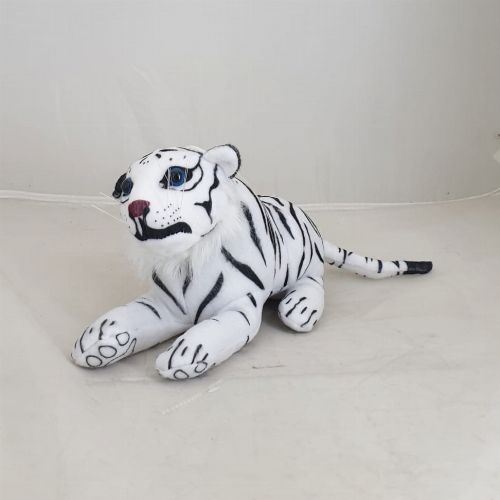 PLUSH LYING TIGER WHITE/BLACK