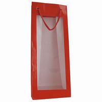 Small Window Bottle Bag Red