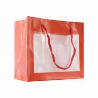 WINDOW GIFT BAG RED