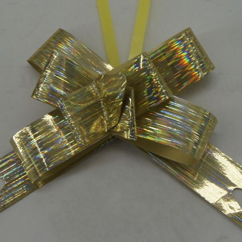 Butterfly Pull Bows 10PCS Gold Stripes