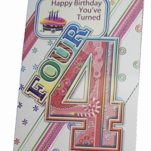Happy Birthday 4 Years Greeting Cards (5)