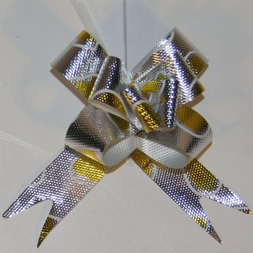 Butterfly Pull Bow's 10pcs Silver W/Hearts